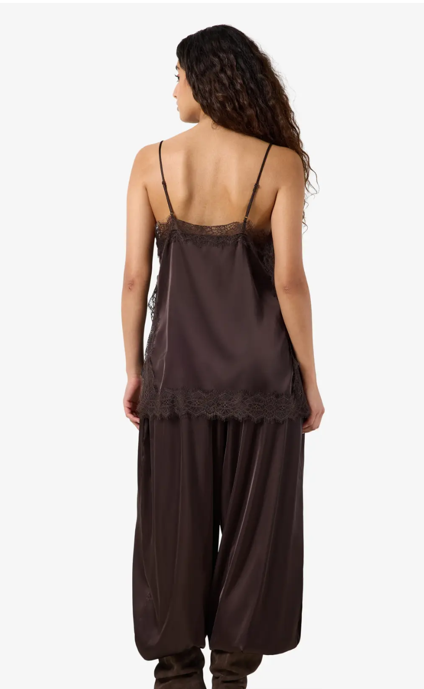 Noisy May Top - Louise - Chocolate Brown