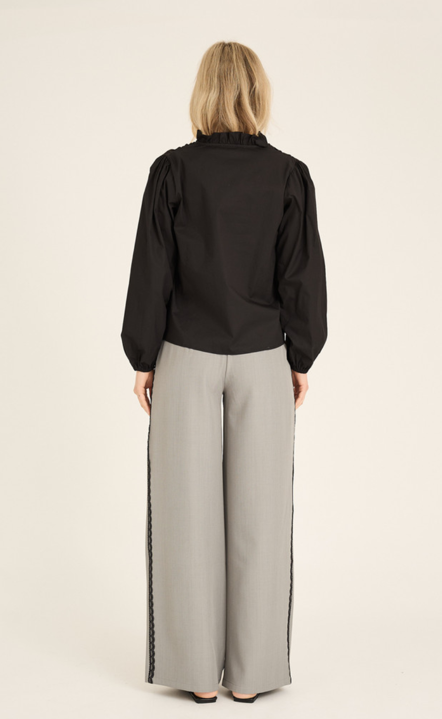A-View Bluse - Malika - Black