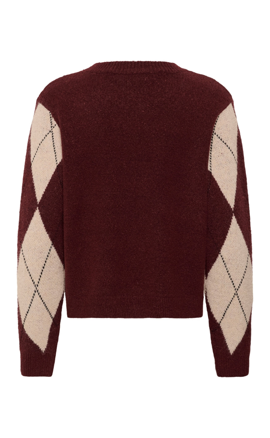 Culture Strik - Argyle - Burgundy Argyle