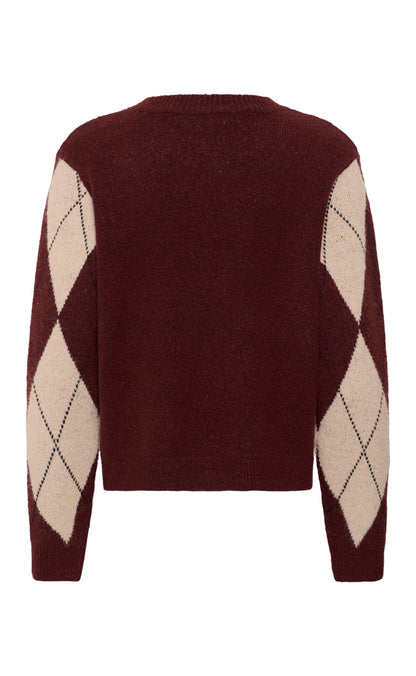 Culture Strik - Argyle - Burgundy Argyle