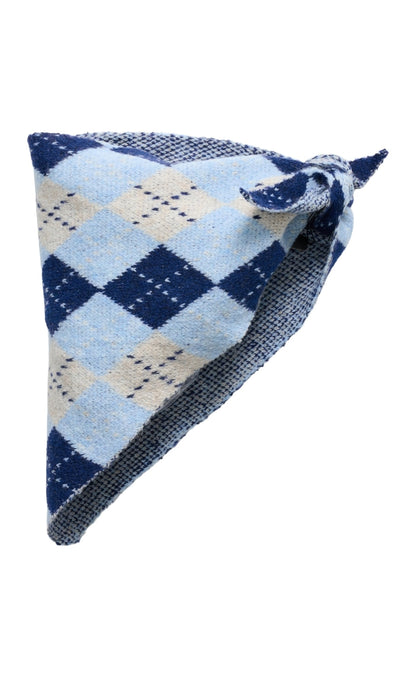 Marta Du Chateau Tørklæde - Maxi - Navy/Light Blue