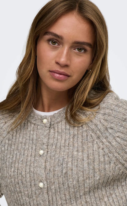 ONLY Cardigan - Kalibu - Silver Mink Melange