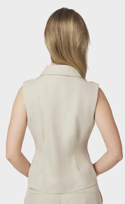 Neo Noir Vest - Annabella Structure - Creme
