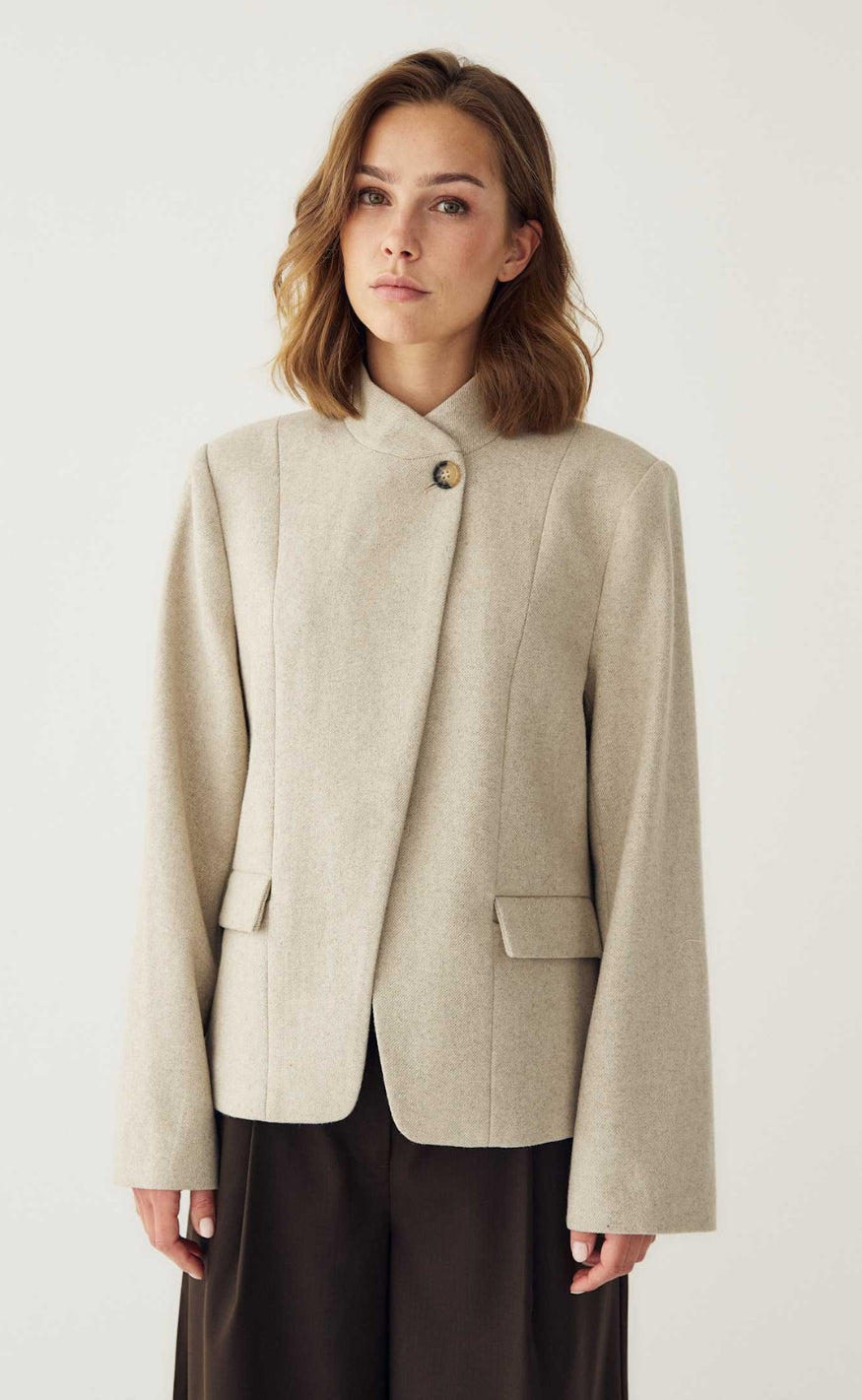 Noella Blazer - Monique - Oatmeal Melange