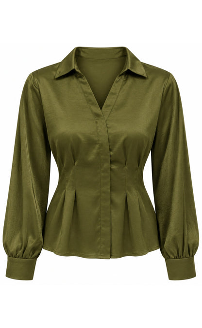 Say INA Copenhagen Bluse - Elowen - Green