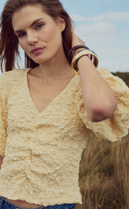 Noella Top - Mykah - Butter Yellow