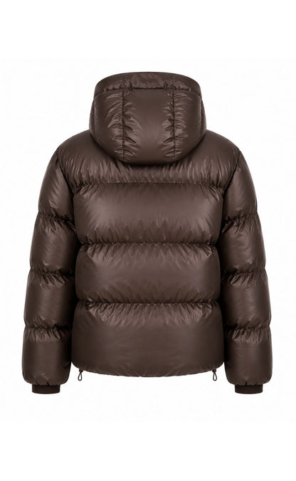 Say INA Copenhagen Jakke - Ella Puffer - Shiny Dark Brown