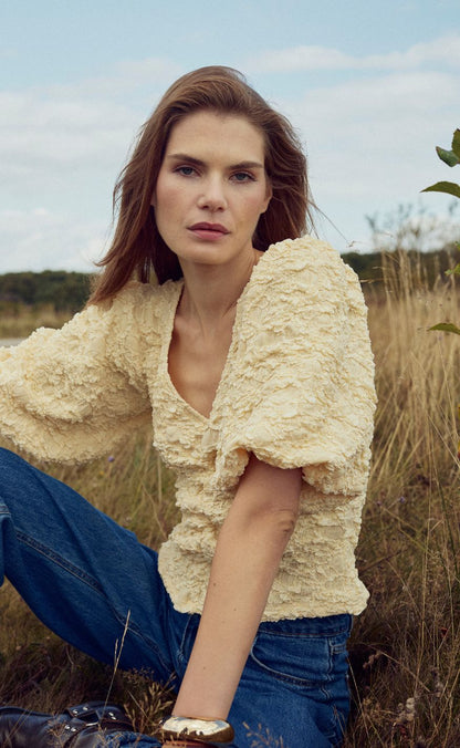 Noella Top - Mykah - Butter Yellow