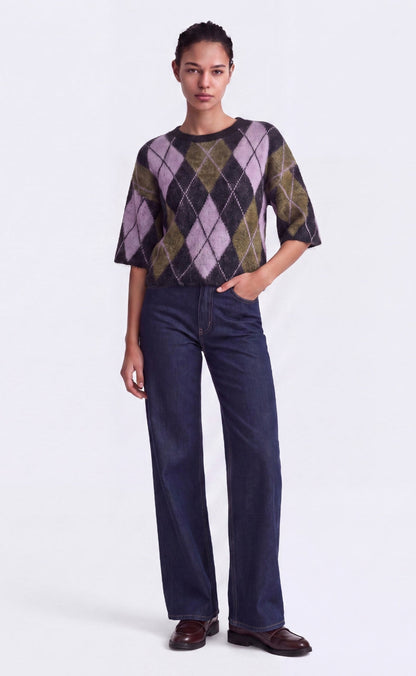 ONLY Strik - Noeme SS - Black Argyle/Beech/Violet Tulle/Mel