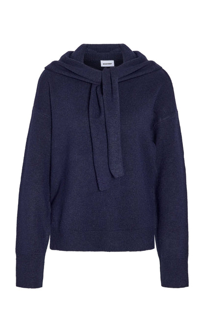 Noisy May Bluse - Sabrina Scarf - Navy Blazer