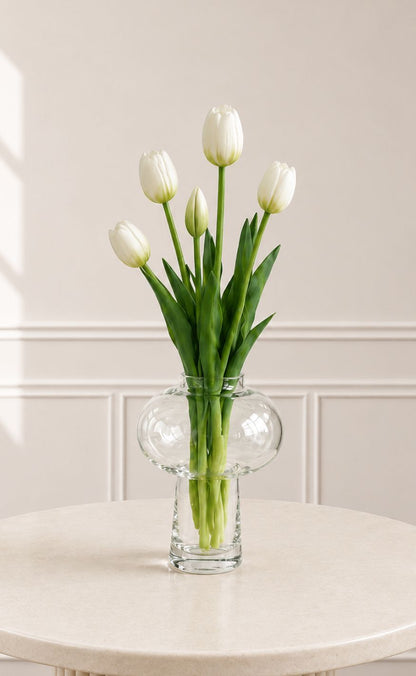 Sabloom Buket - Tulipaner - White