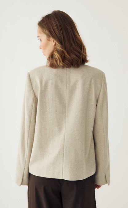 Noella Blazer - Monique - Oatmeal Melange