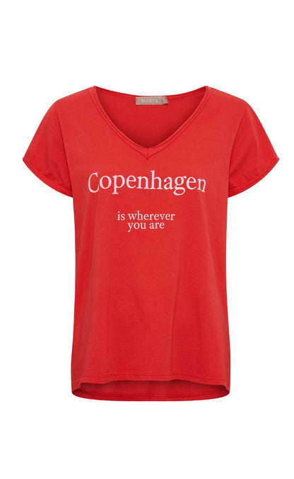 Marta Du Chateau T-shirt - Norina - Red