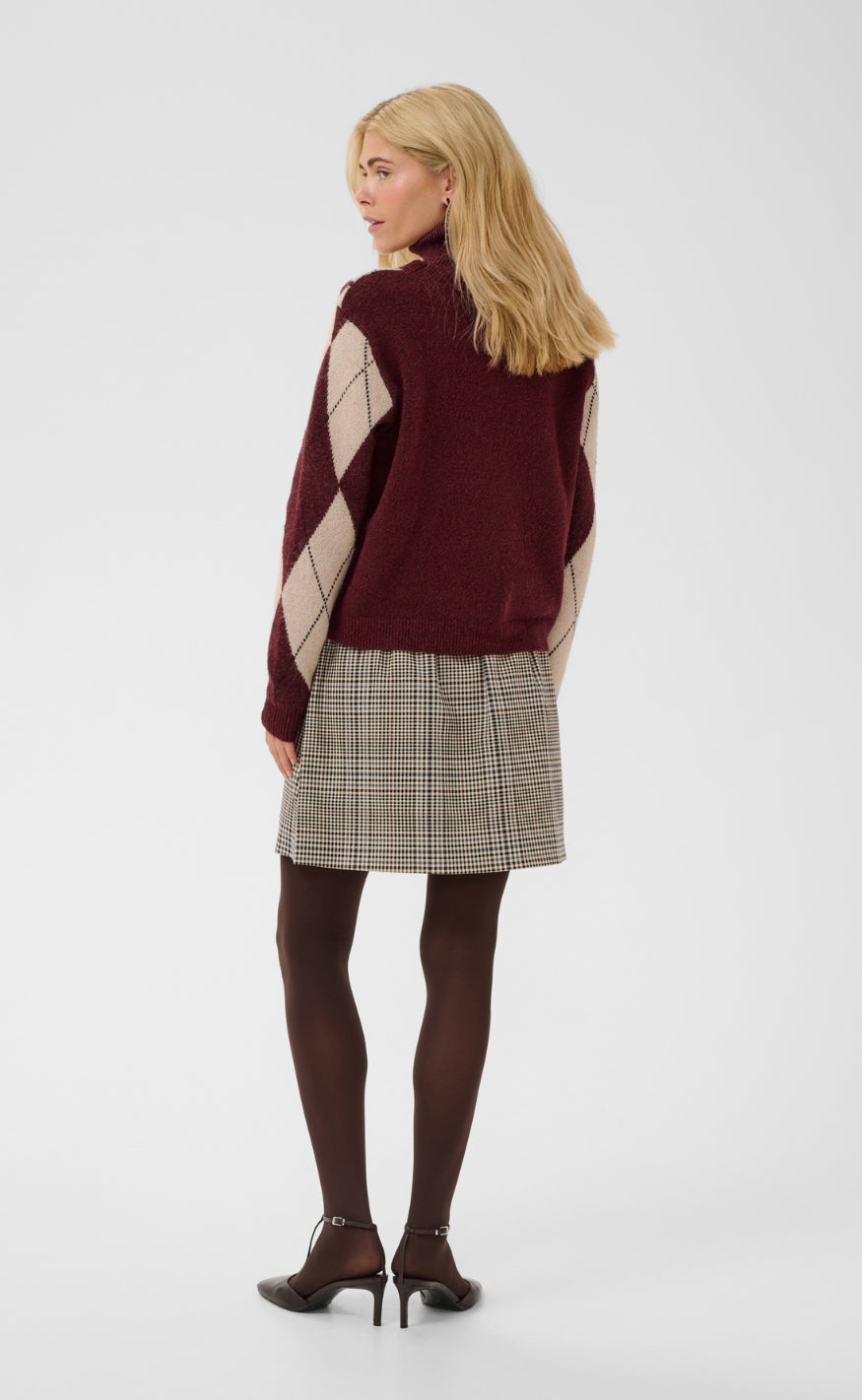Culture Strik - Argyle - Burgundy Argyle