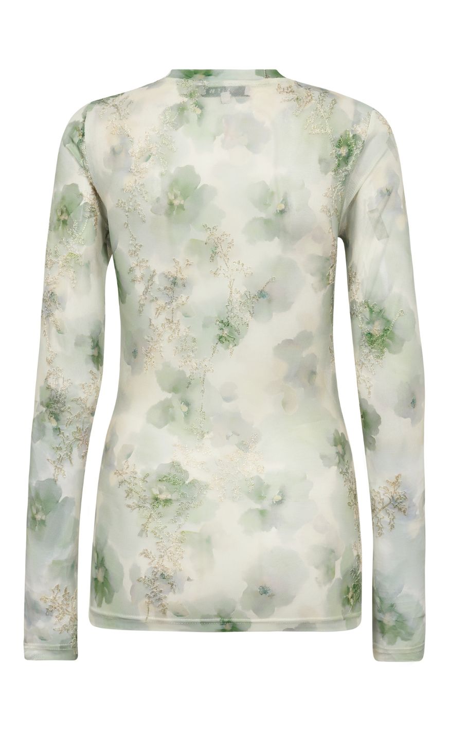 A-View Bluse - Silke - Dusty Green