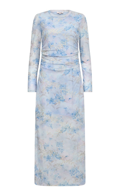 A-View Kjole - Naja - Light Blue/Rose