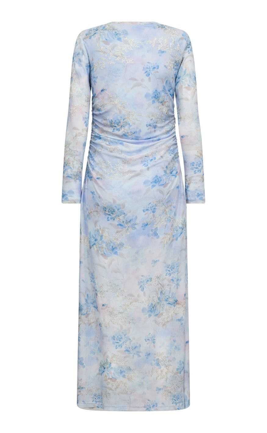 A-View Kjole - Naja - Light Blue/Rose