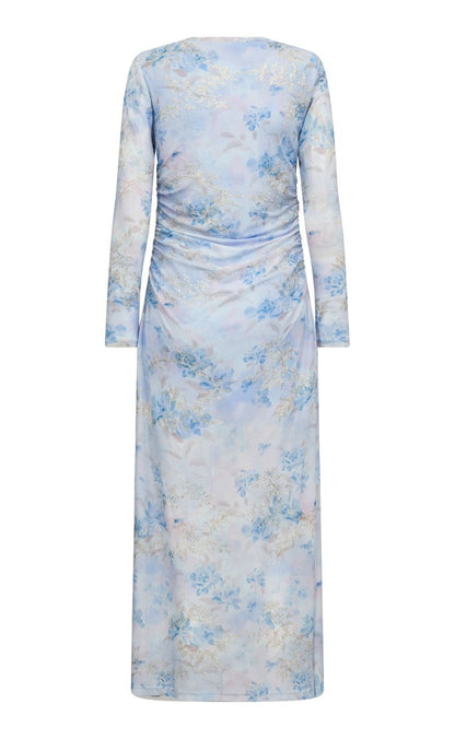 A-View Kjole - Naja - Light Blue/Rose