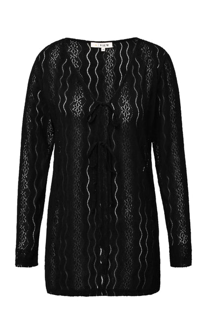 A-view Cardigan - Mona - Black