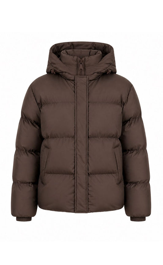 Say INA Copenhagen Jakke - Ella Puffer - Matte Dark Brown