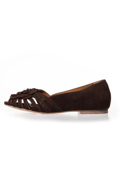 Copehagen Shoes Ballerinaer - La Femme S. - Dark Brown