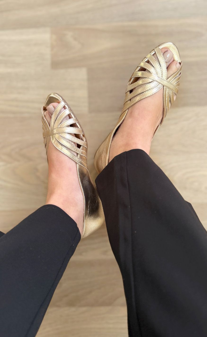 Copenhagen Shoes Ballerinaer - Passionate - Gold