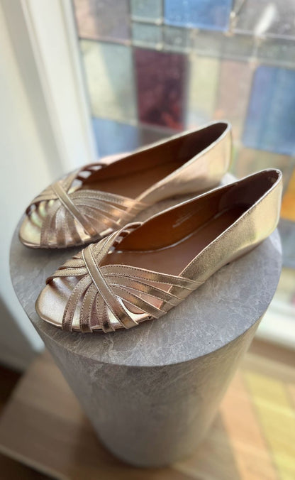 Copenhagen Shoes Ballerinaer - Passionate - Gold