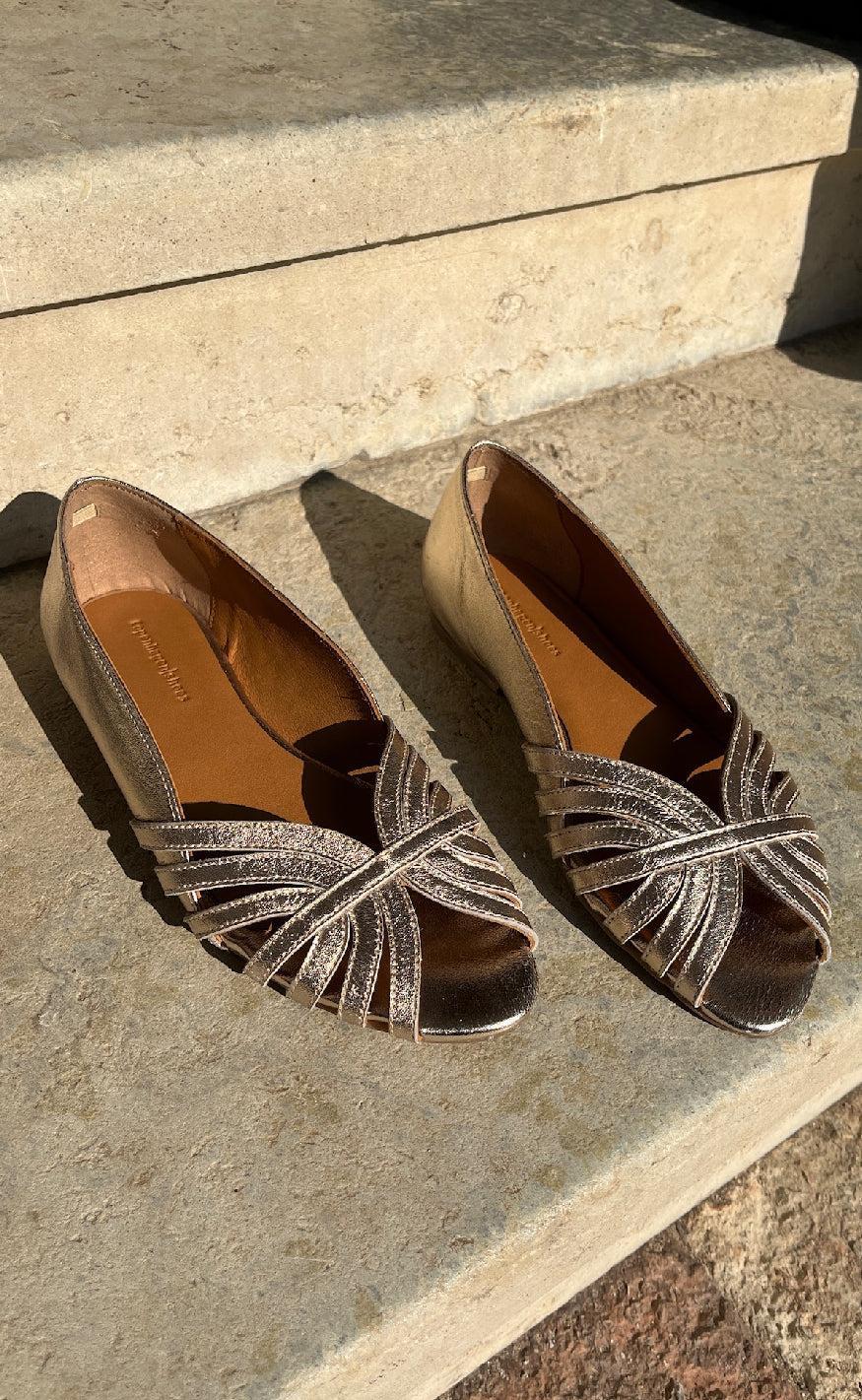 Copenhagen Shoes Ballerinaer - Passionate - Gold
