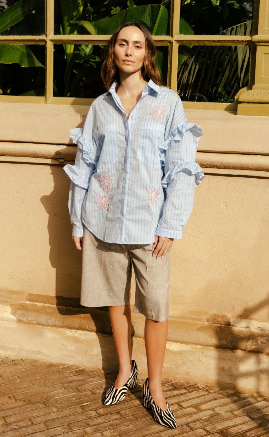 Cras Skjorte - Florette - Light Blue Stripe
