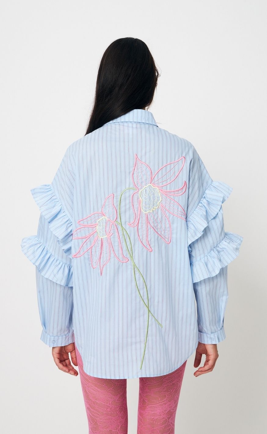Cras Skjorte - Florette - Light Blue Stripe