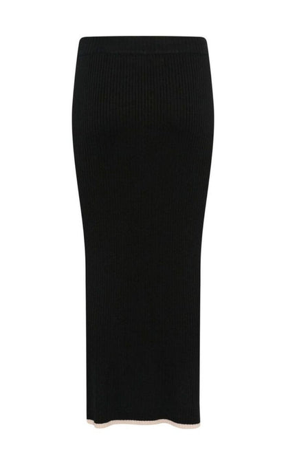 Culture Nederdel - Sabi Annemette Tube - Black/Whitecap stripe