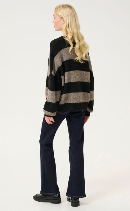 Culture Pullover - Kimmy - Black/Falcon Stripe