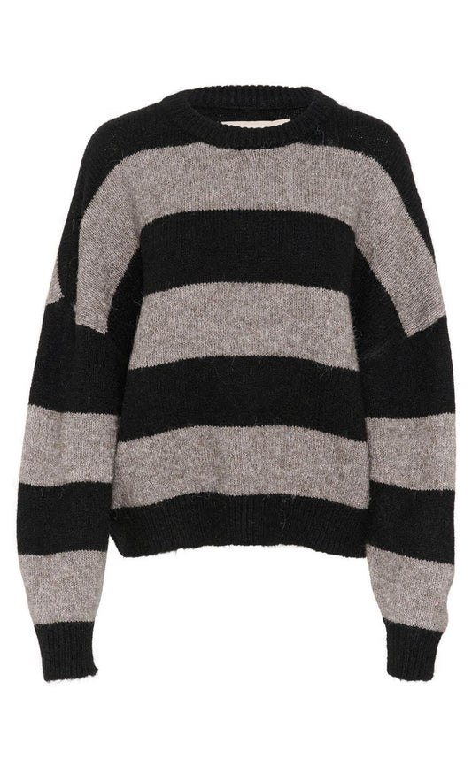 Culture Pullover - Kimmy - Black/Falcon Stripe