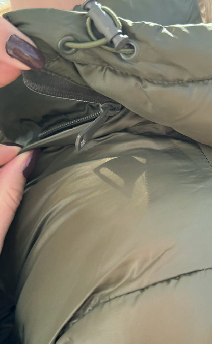 Say INA Copenhagen Jakke - Ella Puffer - Shiny Olive Green