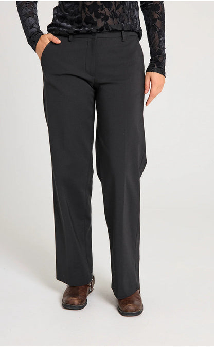 Freequent Bukser - Isadora Wide - Black