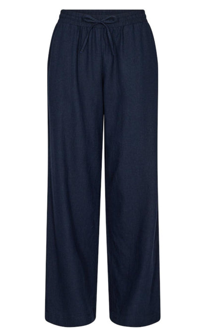 Freequent Bukser - Lava  - Navy Blazer