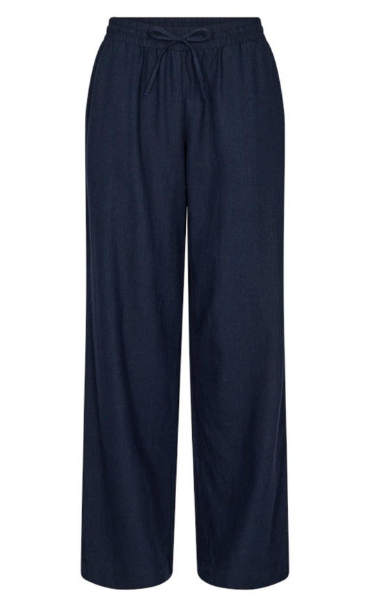 Freequent Bukser - Lava  - Navy Blazer