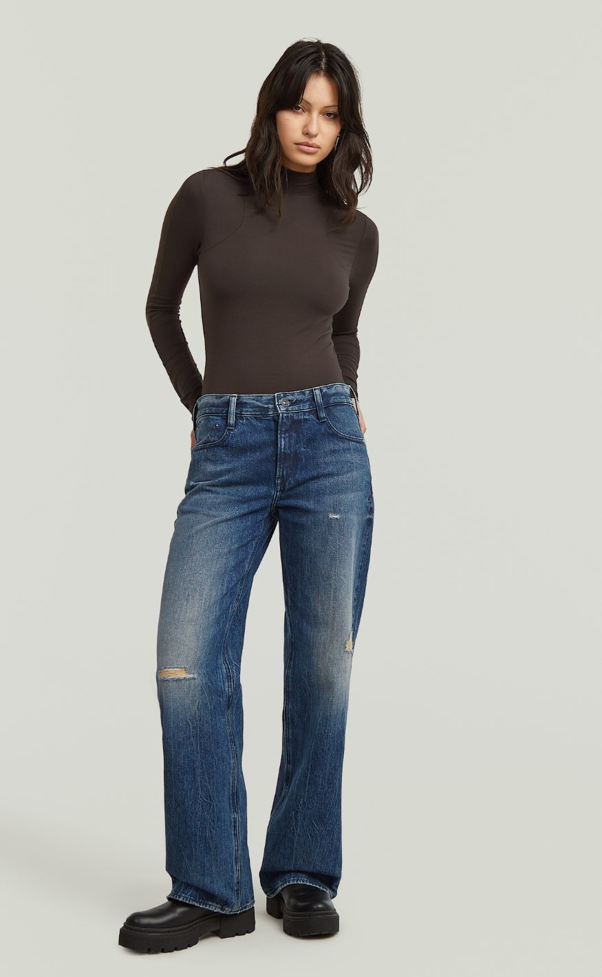 G-STAR Bluse - Slim body wmn - Ganache