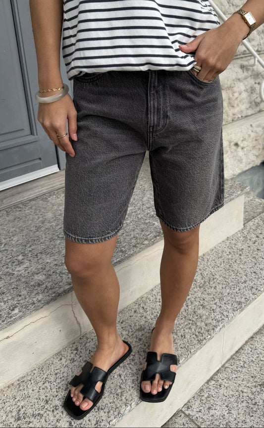 G-STAR Shorts - Viktoria Bermuda wmn - Faded Eolith Grey
