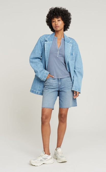 G-STAR Shorts - Viktoria Bermuda wmn - Sun Fade Blue Cape