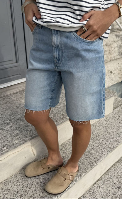 G-STAR Shorts - Viktoria Bermuda wmn - Sun Fade Blue Cape