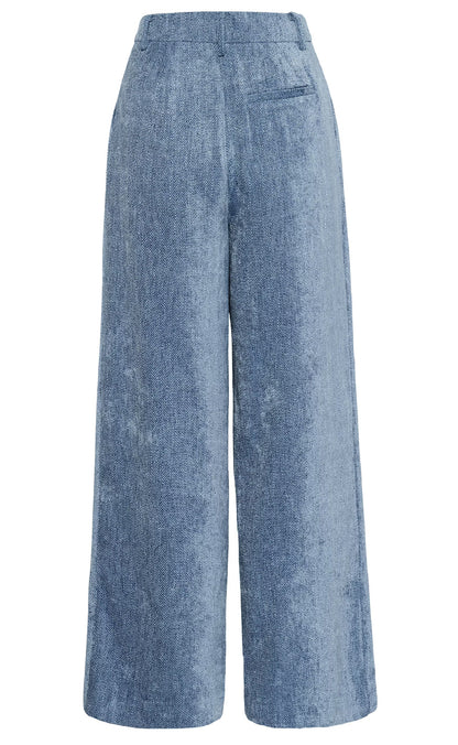 Gestuz Bukser - Vally Wide - Denim Blue