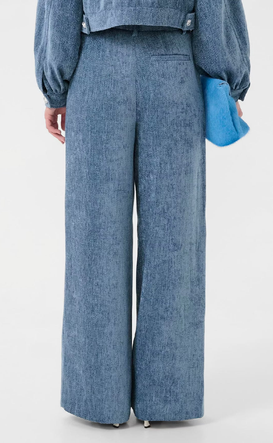 Gestuz Bukser - Vally Wide - Denim Blue