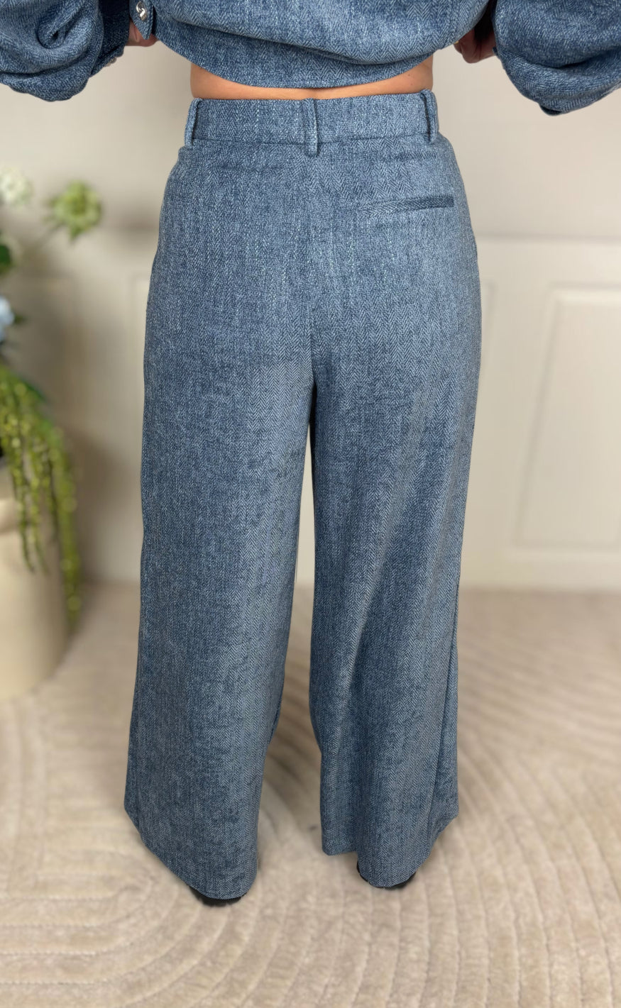 Gestuz Bukser - Vally Wide - Denim Blue