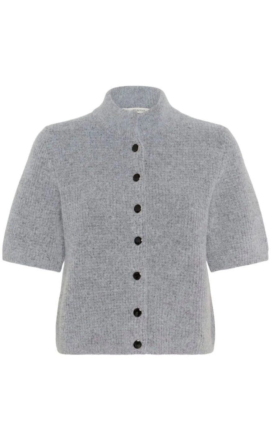 Gestuz Cardigan - Alpha - Pearl Blue Melange