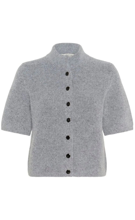 Gestuz Cardigan - Alpha - Pearl Blue Melange