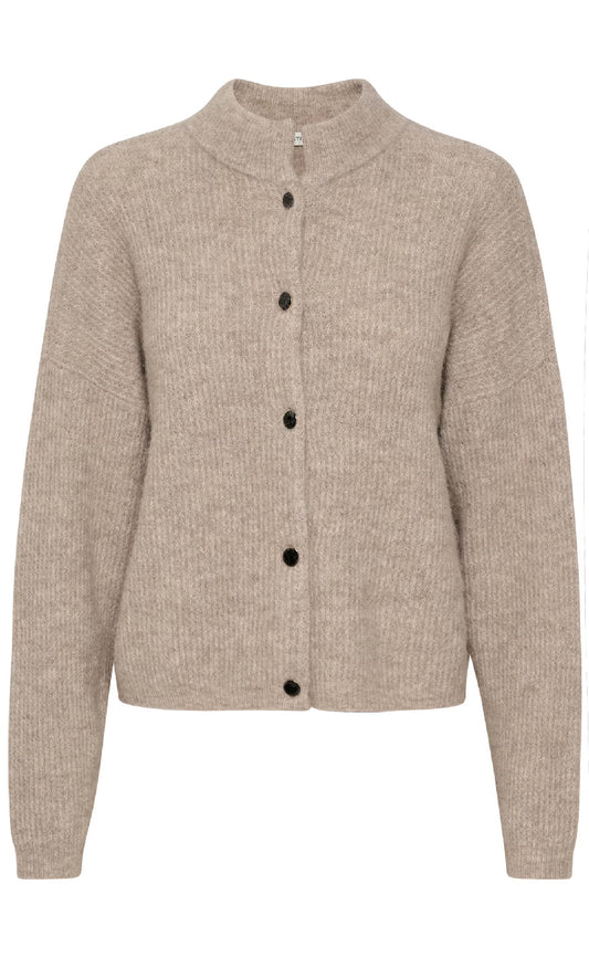 Gestuz Cardigan - Alpha - Warm Sand Melange