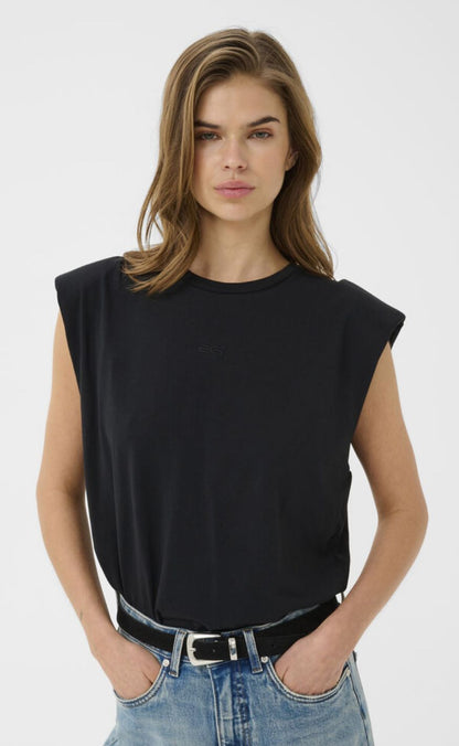 Gestuz T-shirt - Kathrin - Black