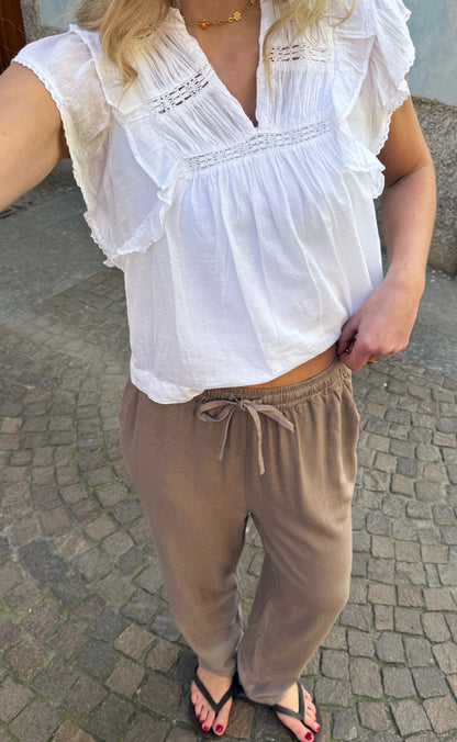 Say INA Copenhagen Bukser - Laura Linen - Brown