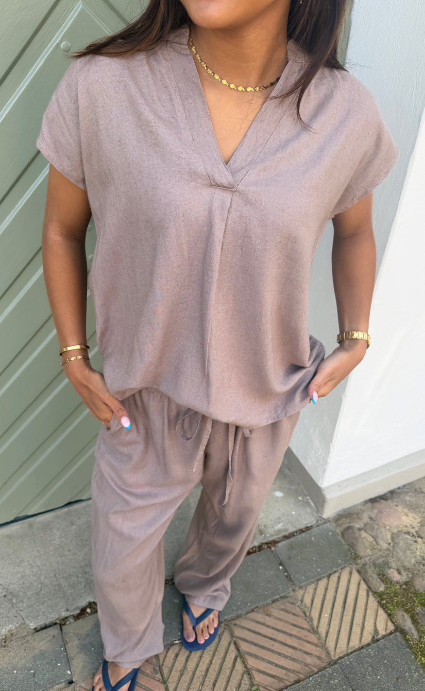 Say INA Copenhagen Bukser - Laura Linen - Brown